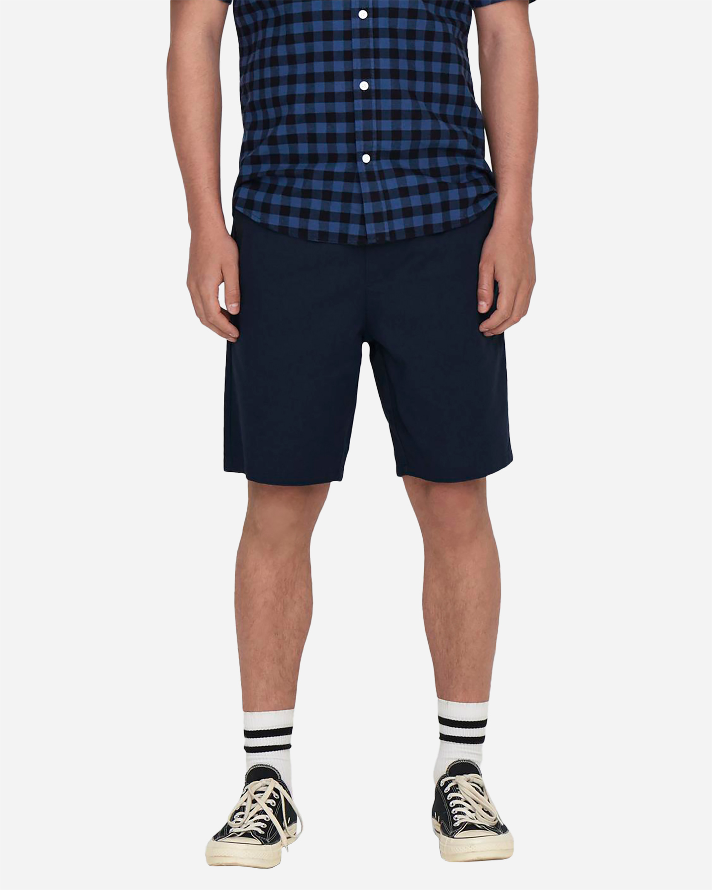 Bermuda ONLY & SONS LINUS CHINO MISTO LINO M - Blu - 2 | Cisalfa Sport